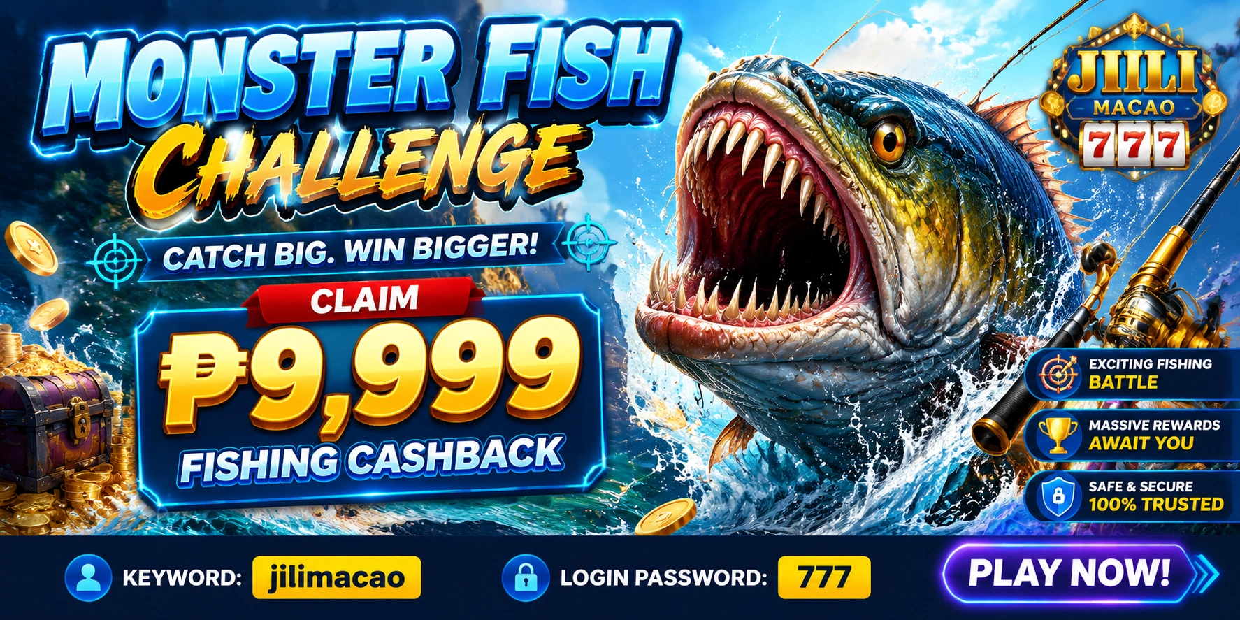 Fishing game mobile room view